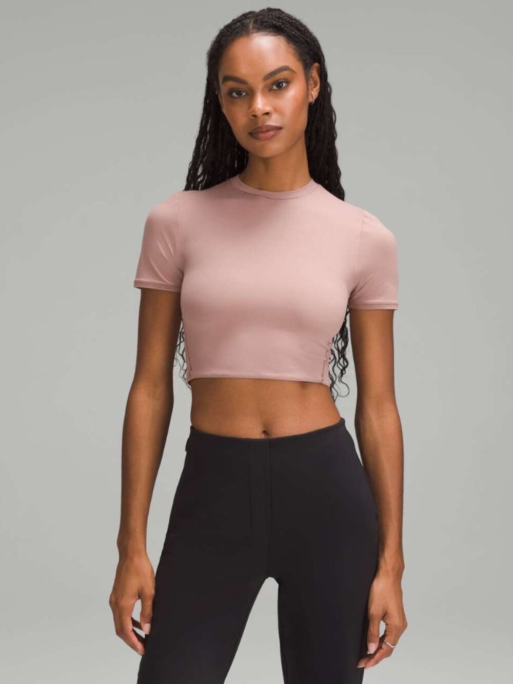 lululemon Nulu Crewneck Cropped T-Shirt TWRS 1X